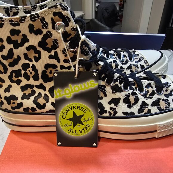 Converse A13436C Glow In The Dark Leo Sneakers In Leopard US MENS 10 NEW - Picture 8 of 16